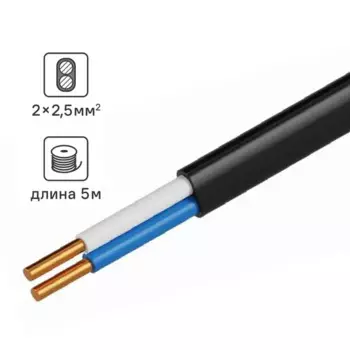 Кабель Tdm Electric ВВГпнг-LS 2x2.5 5 м ГОСТ