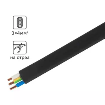 Кабель Tdm Electric ВВГпнг-LS 3x4 на отрез ГОСТ