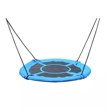 Качели детские подвесные Гнездо металл синий