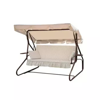 Качели садовые Naterial Losanna 3-х местные (до 280 кг) бежевый/коричневый