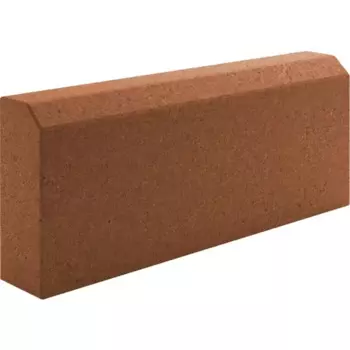 Камень бортовой 500x200x80 мм цвет красный
