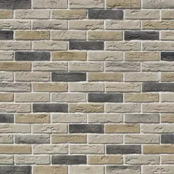 Камень искусственный Дерри Брик бежево-коричневый с серым 0.62 м
