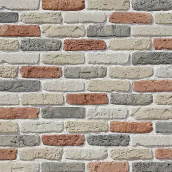 Камень искусственный Monte Alba Берген Брик бежевый с серыми и красными прокрасами 0.672 м