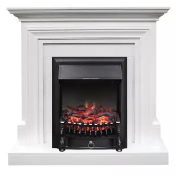 Каминокомплект Bradford с электроочагом Fobos Bl белый