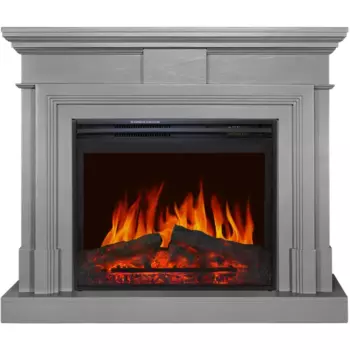 Каминокомплект Coventry Gray с очагом Jupiter 1.8 кВт