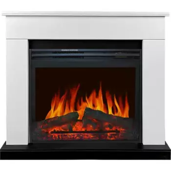 Каминокомплект Royal Flame Bergen SFT Jupiter FX 2 кВт цвет белый/черный