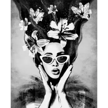 Канвас Девушка очарование 40x50 см