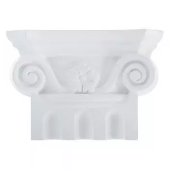Капитель к пилястре полиуретан Decomaster DK 207 белая 3.5 см