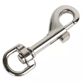 Карабин с фиксатором и вертлюгом 13x63 мм