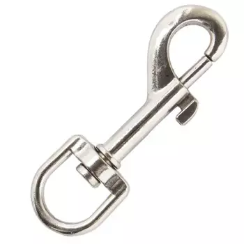 Карабин с вертлюгом и фиксатором 25 мм 25 кг