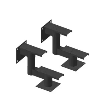 Каркас для крыльца 2 ступени черный