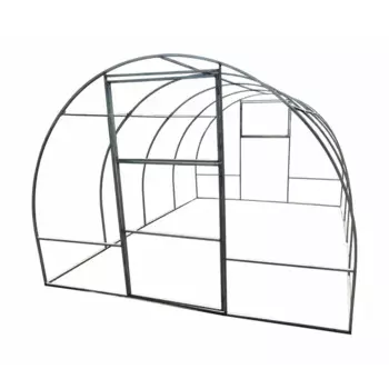Каркас для теплицы Енисей Эконом 4x3x2.1 м сталь серый