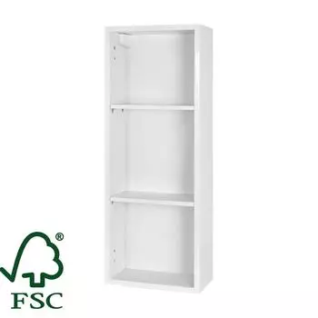 Каркас шкафа подвесного Смарт 30x80х15 см цвет белый