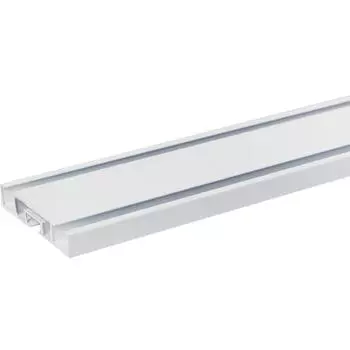 Карниз двухрядный Atlant 200 см алюминий цвет белый