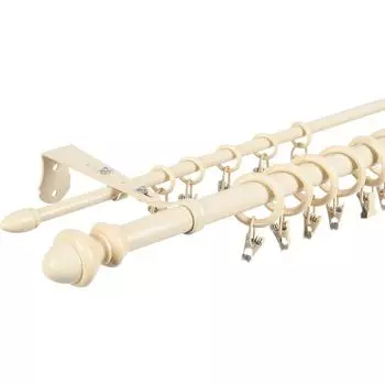 Карниз двухрядный Classic 300 см металл цвет бежевый