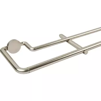 Карниз двухрядный раздвижной Inspire Sombrio 200-360 см металл цвет никель матовый