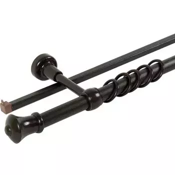 Карниз двухрядный Успех 240 см цвет венге