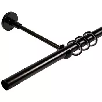 Карниз однорядный 200 см металл цвет венге