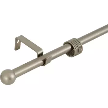 Карниз однорядный 320 см металл цвет графит