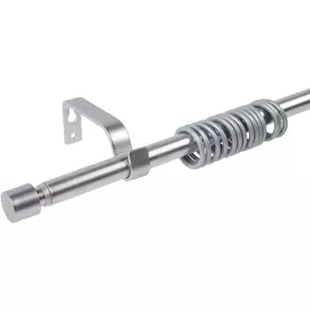 Карниз однорядный раздвижной, 120-210 см, цвет серебро