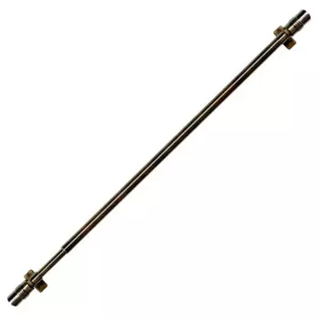 Карниз однорядный раздвижной Цилиндр 80-120 см металл цвет латунь