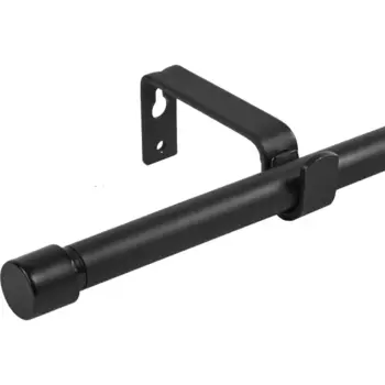 Карниз однорядный раздвижной Inspire Цилиндр d13/16 мм 120-210 см металл цвет черный