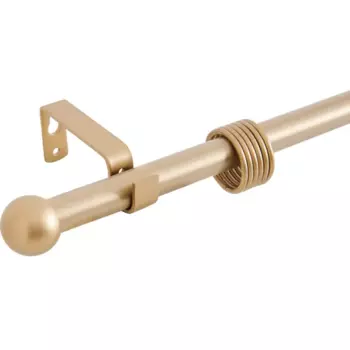 Карниз однорядный раздвижной d19/16 мм шар 160-320 см цвет бронза