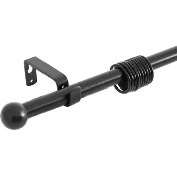 Карниз однорядный раздвижной d19/16 мм шар 160-320 см цвет черный