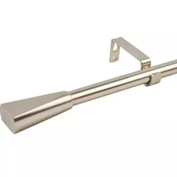 Карниз однорядный раздвижной Inspire Грани d16/19 мм 160-300 см металл цвет никель