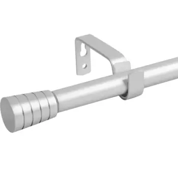 Карниз однорядный раздвижной Inspire Pommel 160-300 см металл цвет серебро