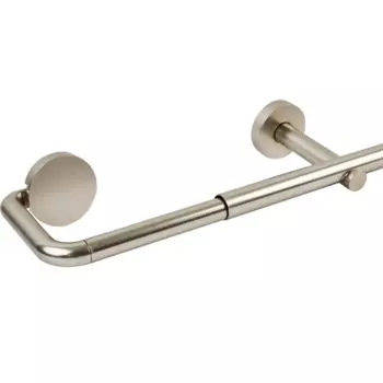 Карниз однорядный раздвижной Inspire Sombrio 200-360 см металл цвет никель матовый