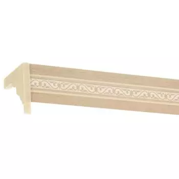 Карниз шинный двухрядный «Луи» в наборе 320 см цвет платина