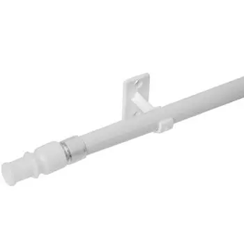 Карниз витражный Калифорния 135-225 см металл цвет белый