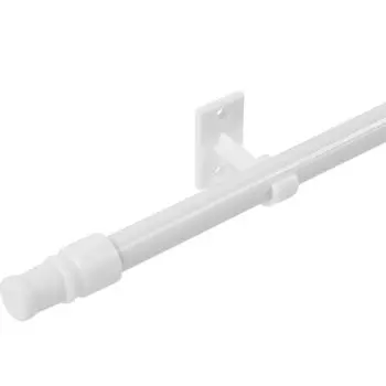 Карниз витражный Калифорния 55-85 см металл цвет белый