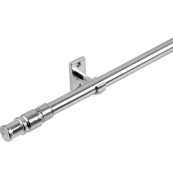 Карниз витражный Калифорния 55-85 см металл цвет хром