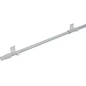 Карниз витражный Калифорния 85-135 см металл цвет белый