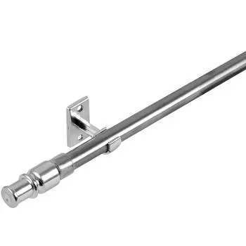 Карниз витражный Калифорния 85-135 см металл цвет хром