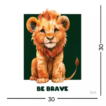 Картина Fbrush Будь храбрым 30x30 см