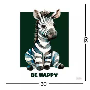 Картина Fbrush Будь счастлив 30x30 см