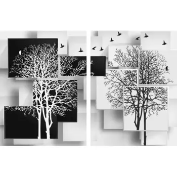 Картина модульная Абстракция 45x60 см 2 шт.