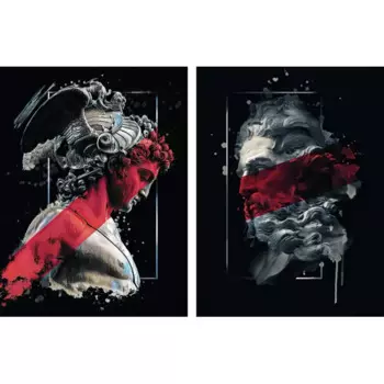 Картина модульная Лофт 45x60 см цвет черный 2 шт.