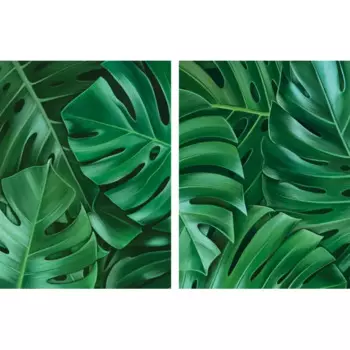 Картина модульная Монстера 45x60 см 2 шт.