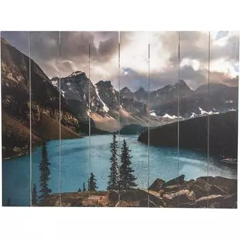 Картина на досках «Горное озеро» 60x80 см