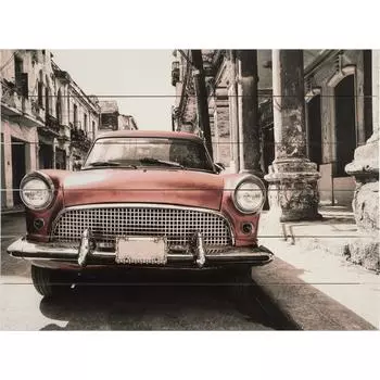 Картина на досках «Куба» 60x80 см