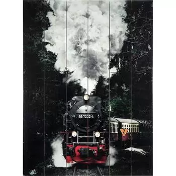Картина на досках «Паровоз» 60х80 см