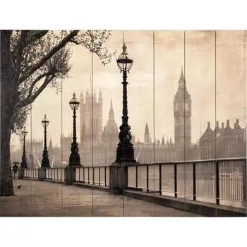 Картина на досках «Туман Альбиона» 60x80 см