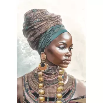 Картина на холсте Африканка 40x60 см