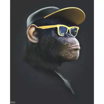 Картина на холсте "Ботан" 40x50 см