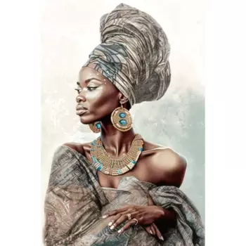 Картина на холсте Девушка Африки 40x60 см