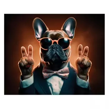 Картина на холсте Fbrush Бульдог V 40x50 см